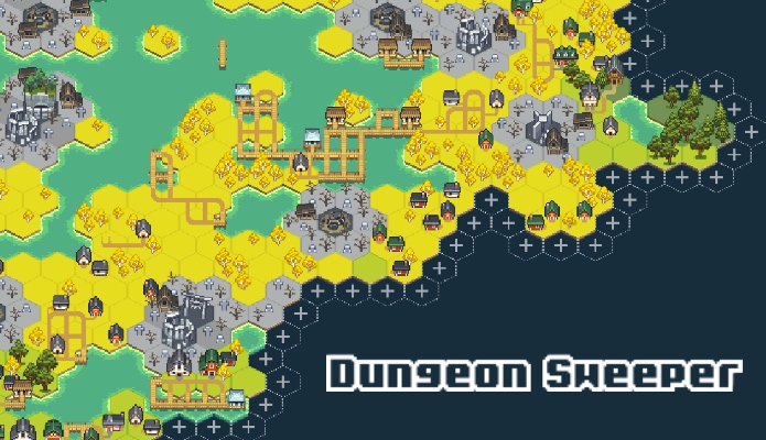 ドット絵ワールドを拡張する6方向マインスイーパ『DungeonSweeper』